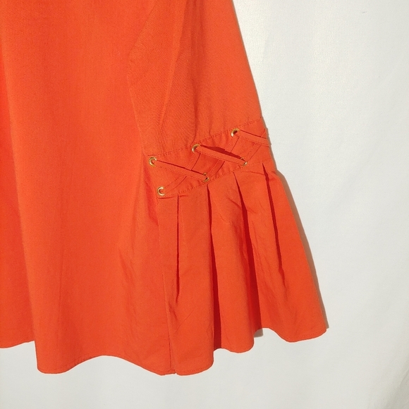 Michael Kors Bright Orange Flare Sleeve Keyhole Tunic - Picture 6 of 9